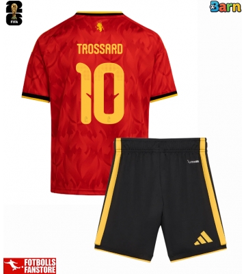 Belgien Leandro Trossard #10 Hemmatröja Barn VM 2026 Kortärmad (+ Korta byxor)